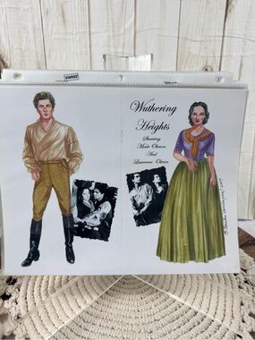 Wuthering Heights paper dolls set of different paper dolls.